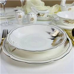 145-652 Набор из 6 глубоких тарелок 22см КАМИЛЛА в под.уп.(х6)Костяной фарфор