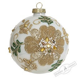 Шар "Золотой сад" пеламутровый (стекло) 10 см