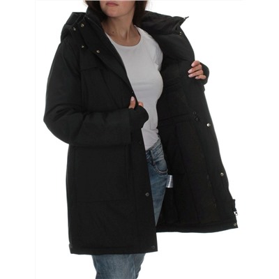 22352 BLACK Куртка зимняя женская (200 гр. холлофайбера)