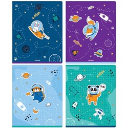 Тетрадь 48л., А5, клетка MESHU "Space adventure", ТВИН-лак