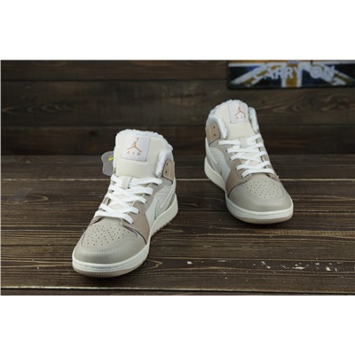 Зимние Air Jordan 1 High OG из натуральной кожи и замши