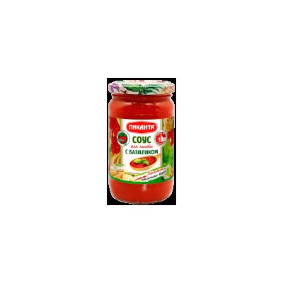 Соус томатный с базиликом 350 г Пиканта 1/6