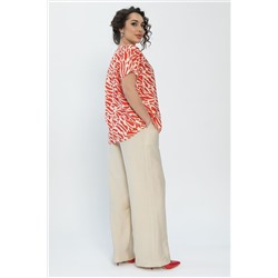 Костюм Яркие планы (бежево-красный) К13591-30М