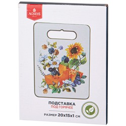 ПОДСТАВКА ПОД ГОРЯЧЕЕ AGNESS "УРОЖАЙ" 20*15*1 СМ (КОР=36ШТ.)