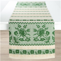 24С170-ШР+К 43*150 Рушник "Белорусский" цв. 5 рис. 810 зеленый