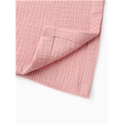 Пончо муслиновое детское LoveLife, 56×70 см, 100% хлопок, 120 г/м², пудровое