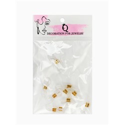 Резинка для цепочек/шнурков для очков (набор 10 шт.), цвет прозрачный в золоте