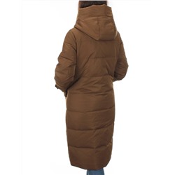 M-2253 BROWN Пальто зимнее женское MEAJIATEER (био-пух)