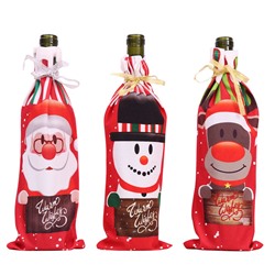 Новогодний чехол  для шампанского и вина