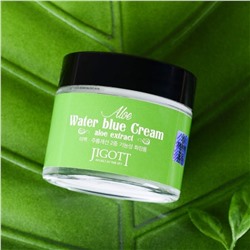 Jigott Крем для лица восстанавливающий с экстрактом алоэ вера / Water Blue Cream Aloe, 70 мл