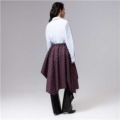 Юбка-килт с необработанными краями, Игра теней