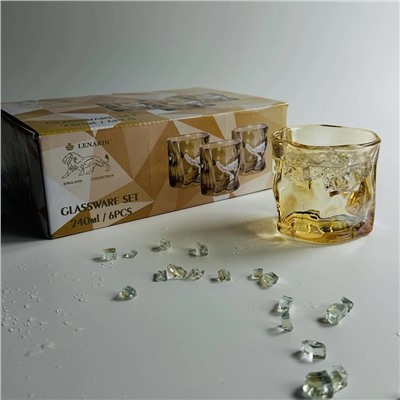 200-039 Набор из 6 стаканов 240мл в под.уп.(х8)Стекло