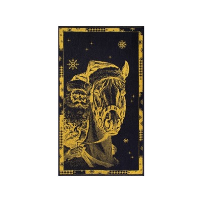 Полотенце махровое 6с103.412ж1 Мороз-наездник(т.желтый) 50х90см