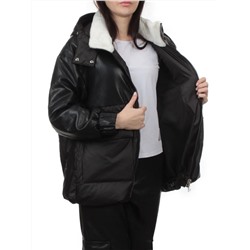 H24-210 BLACK Куртка демисезонная женская (100 гр. холлофайбер)
