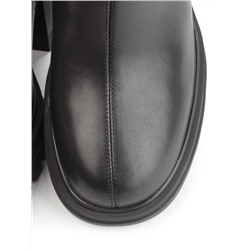 04-M3153-3570-42M-11 BLACK Ботинки зимние женские (натуральная кожа, натуральный мех)