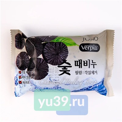 Мыло-пилинг для лица и тела с древесным углём VERPIA 150г