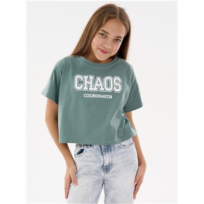 Футболка "Хаос" оливка детская