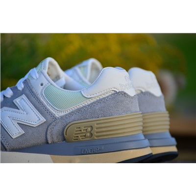 New Balance 574 из натуральной замши и кожи