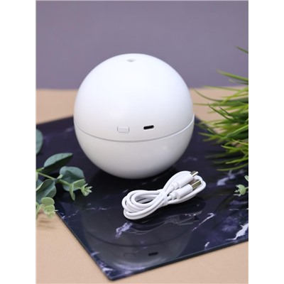 Настольный увлажнитель воздуха - ночник "Bunny in pink glasses", white, (портативный, USB)