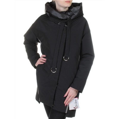 260 BLACK Пальто женское свободного кроя Visdeer