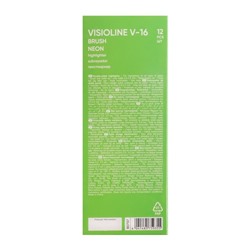Маркер текстовыделитель 0.5-3.5 мм ErichKrause Visioline V-16 Brush Neon, двухсторонний, оранжевый неон, чернила на водной основе