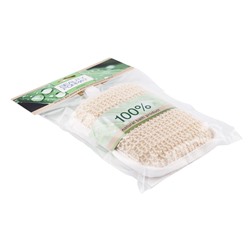 Мочалка Beauty Format брус из крапивы и хлопка короткая