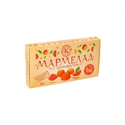 Мармелад желейно-фруктовый "С грейпфрутом" на пектине 0,19 кг картон (5 мес)