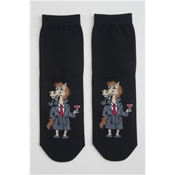 Носки мужские Конь в пальто