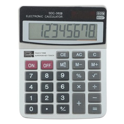 Калькулятор настольный, 8-разрядный, SDC - 3808