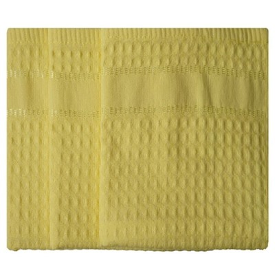 Полотенце вафельное Cube Сафия Хоум, 1032 желтый