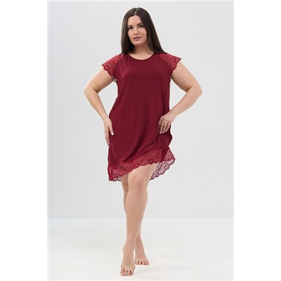 Женская сорочка 85401 / бордовый