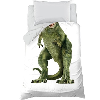 Пододеяльник "Этель"  1,5сп Green Dino 143х215 см, 100% хл, бязь