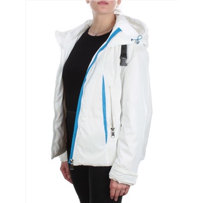 D004 WHITE Куртка демисезонная женская (100 гр. синтепон)
