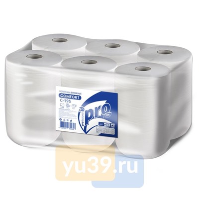 Полотенца бумажные PROtissue Comfort с центральной вытяжкой однослойные 6 рул., 1 сл., 275 м.