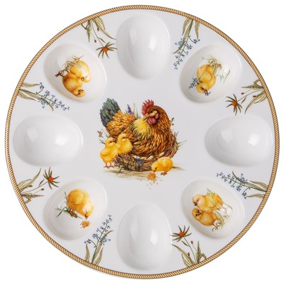 БЛЮДО ДЛЯ 8 ЯИЦ LEFARD "SUNDAY" 22 СМ (КОР=18ШТ.)