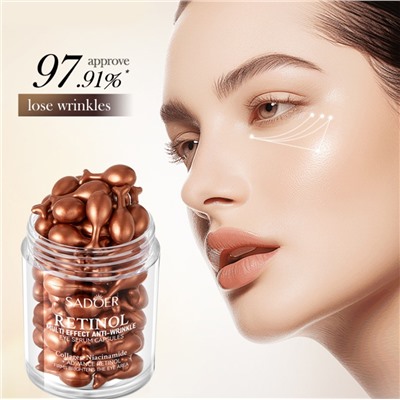 Сыворотка для кожи вокруг глаз в КАПСУЛАХ с Ретинолом Sadoer, 45 шт.