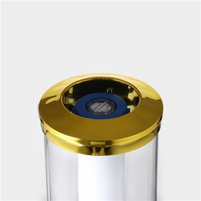 Башня пивная «Петронас», 3 л, колба для льда, подсветка, 2 батарейки AG3, золотистая