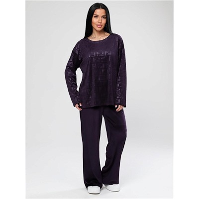 Костюм Чарлот жаккард сливовый ИвК