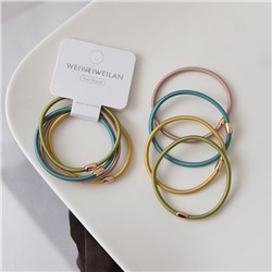 Набор резинок для волос цвет МЕТАЛЛИК с клепкой 4 шт.