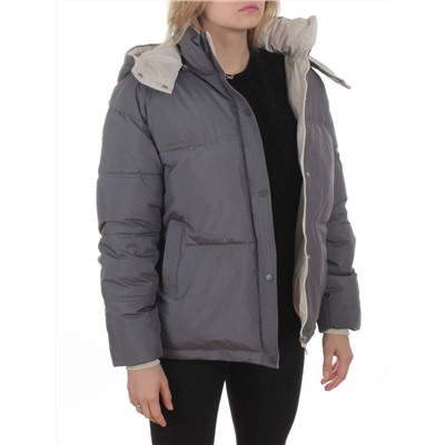 S24-292 GRAY Куртка зимняя женская (150 гр. холлофайбер)