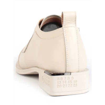 03-YP9862M BEIGE Полуботинки женские (натуральная кожа)