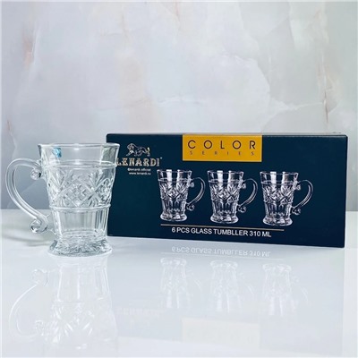 588-575 Набор из 6 кружек 310мл в под.уп.(х8)Стекло