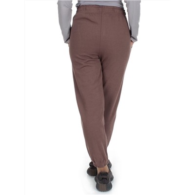 J-02 BROWN Брюки спортивные женские (85% хлопок, 15% полиэстер)