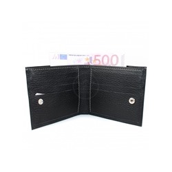 Портмоне мужское Croco-ПР-902 натуральная кожа 1 отд,  10 карм,  черный флотер (40)  207669