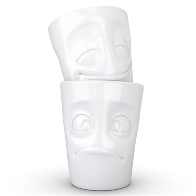 Набор кружек Cheery & Baffled, 350 мл, белый, 2 шт.