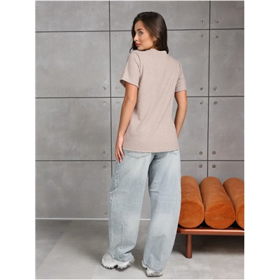 Футболка "Вязаная" Кофе меланж