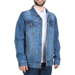 5960 BLUE Куртка джинсовая мужская VH JEANS (80% хлопок, 15% полиамид, 5% спандекс)
