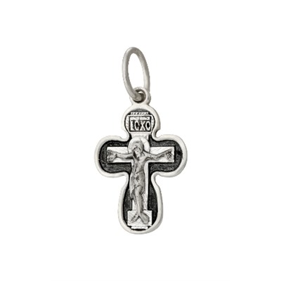 Крест из серебра литье частичное чернение