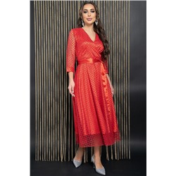 Платье праздничное Северное сияние (красное) П14398-5М