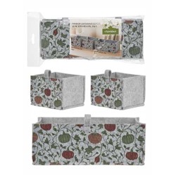 Набор, 3шт, органайзеров для хранения "Тыква", (30х15х11см,5л - 1шт, 15х15х11см,2л - 2шт)